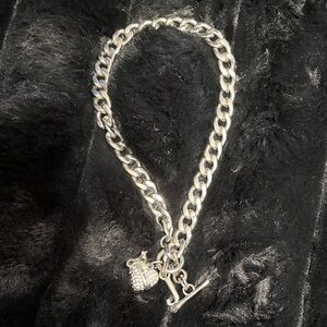 Juicy Couture Silver Necklace with Charm